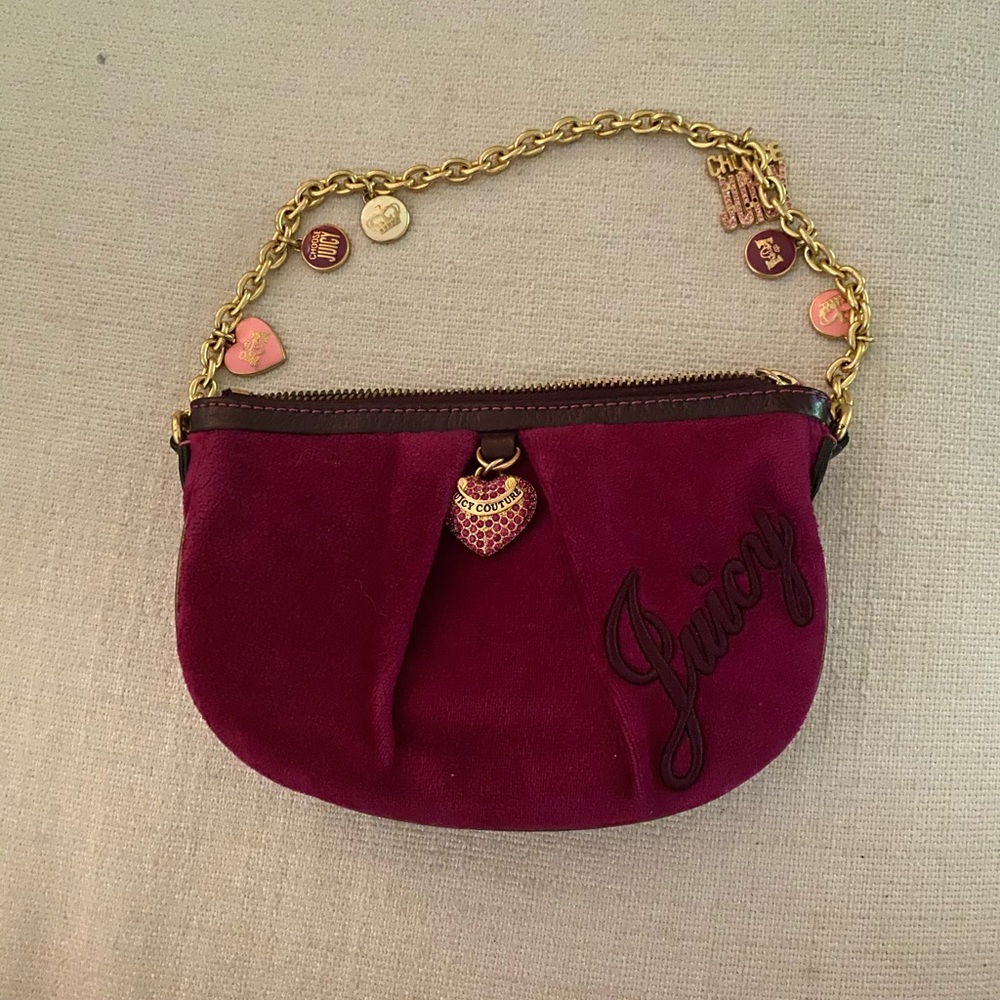 Burgundy Juicy Couture purse